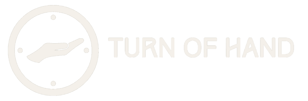 Turn of Hand Logo and Text